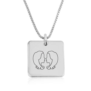 Gemini Zodiac Necklace - Beleco Jewelry