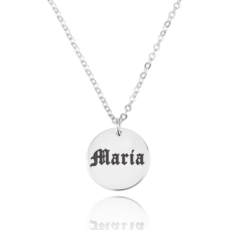 Gothic Disc Necklace