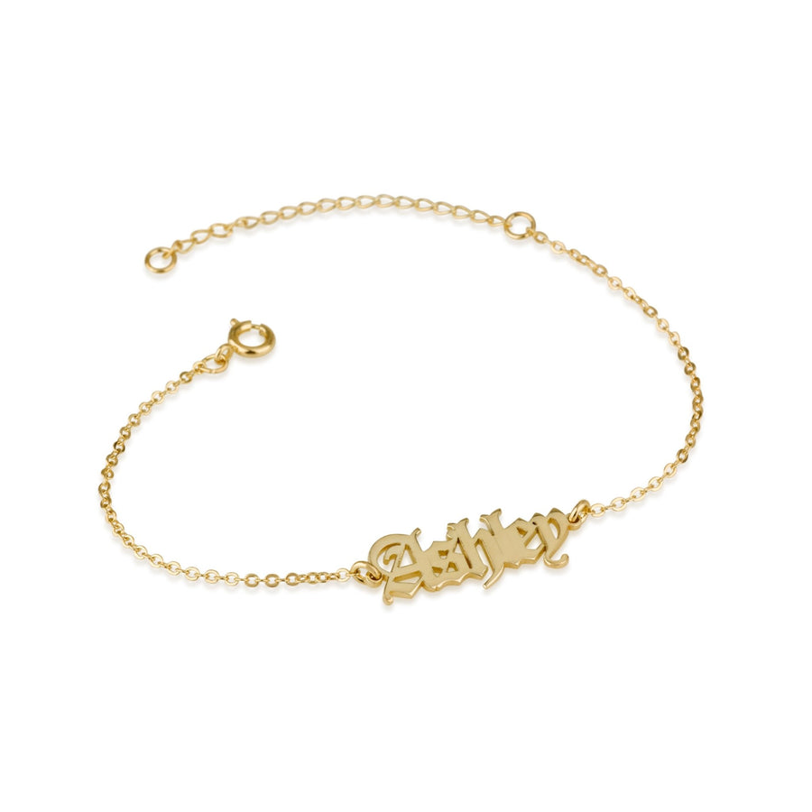 Gothic Name Bracelet