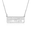 Hawaii Map Necklace With Name - Beleco Jewelry