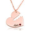 Heart With Key Necklace - Beleco Jewelry