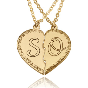 Him And Her Initial Necklaces - Beleco Jewelry