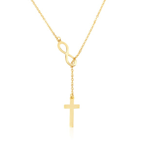Infinity Cross Necklace - Beleco Jewelry