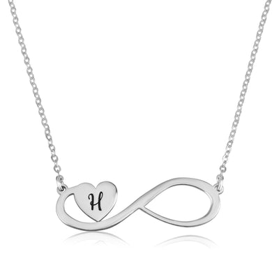 Infinity Initial Necklace