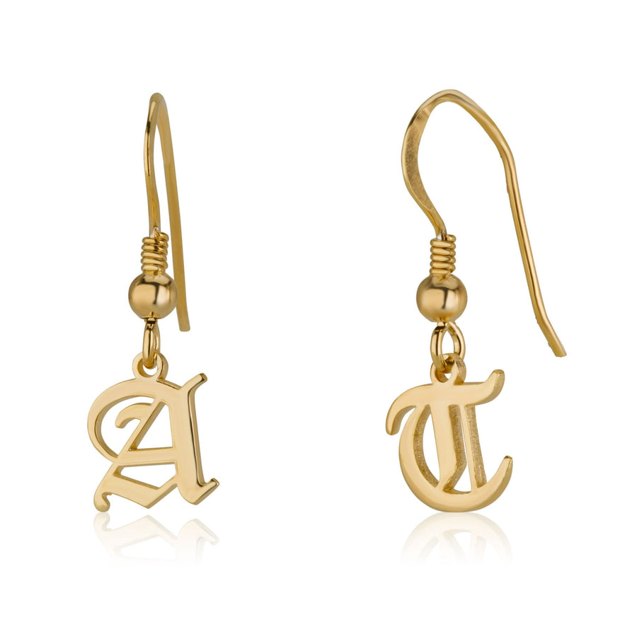 Initial Earrings