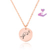 Kangaroo Engraving Disc Necklace - Beleco Jewelry