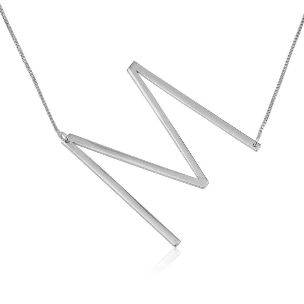 Large Initial Necklace