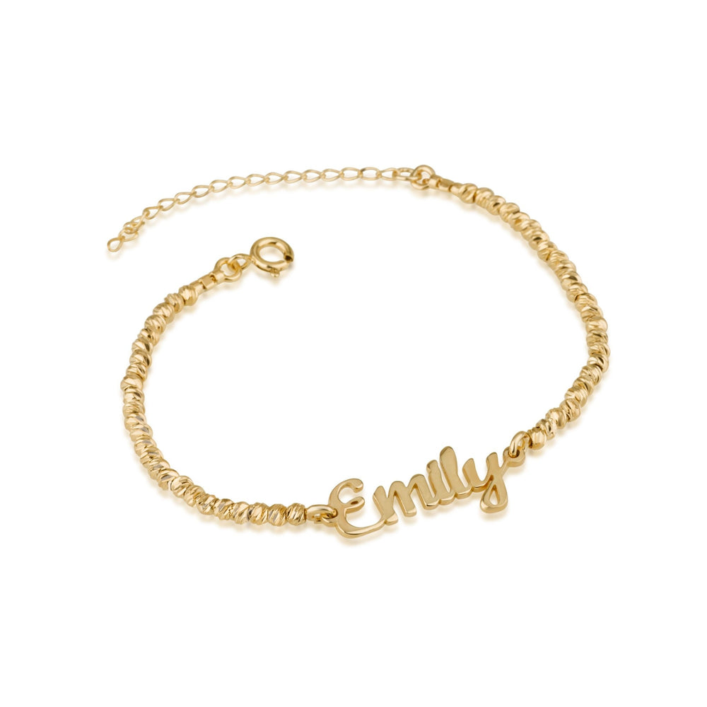 Laser Beads Name Bracelet
