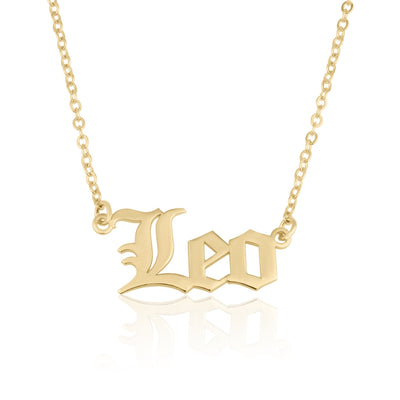 Leo Script Necklace