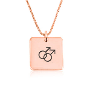 Lesbian Pride Necklace - Beleco Jewelry