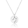 Libra Celestial Constellation Disk Necklace - Beleco Jewelry