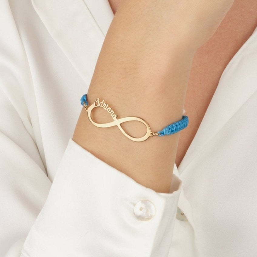 Macrame Infinity Name Bracelet