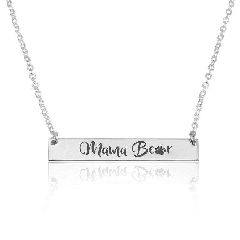 Momma Bear Necklace - Special Mother Gift - Beleco Jewelry