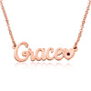 Name Necklace With Heart And Birthstone - Beleco Jewelry