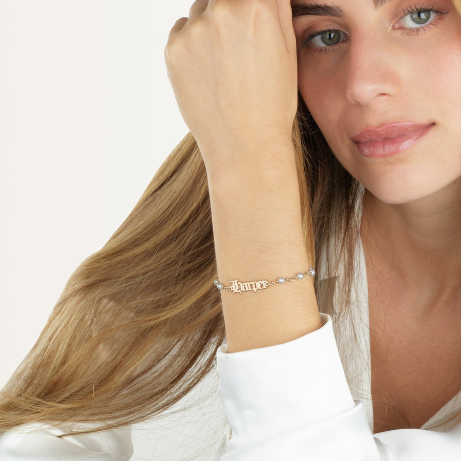 Old English Pearl Bracelet