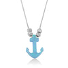 Opal Anchor Necklace - Beleco Jewelry