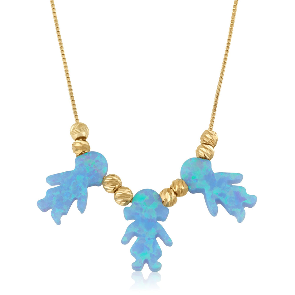 Opal Baby Pendants Necklace