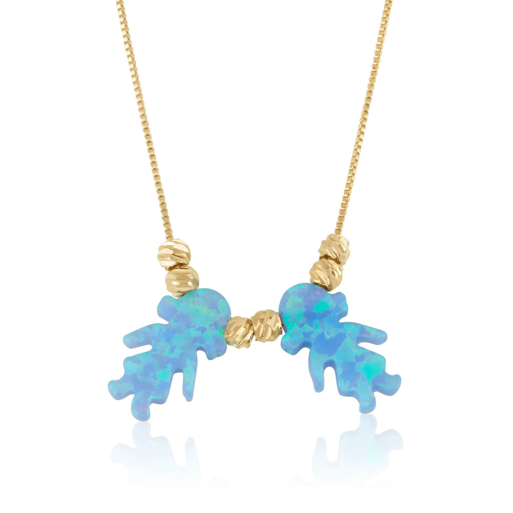 Opal Children Charms Necklace