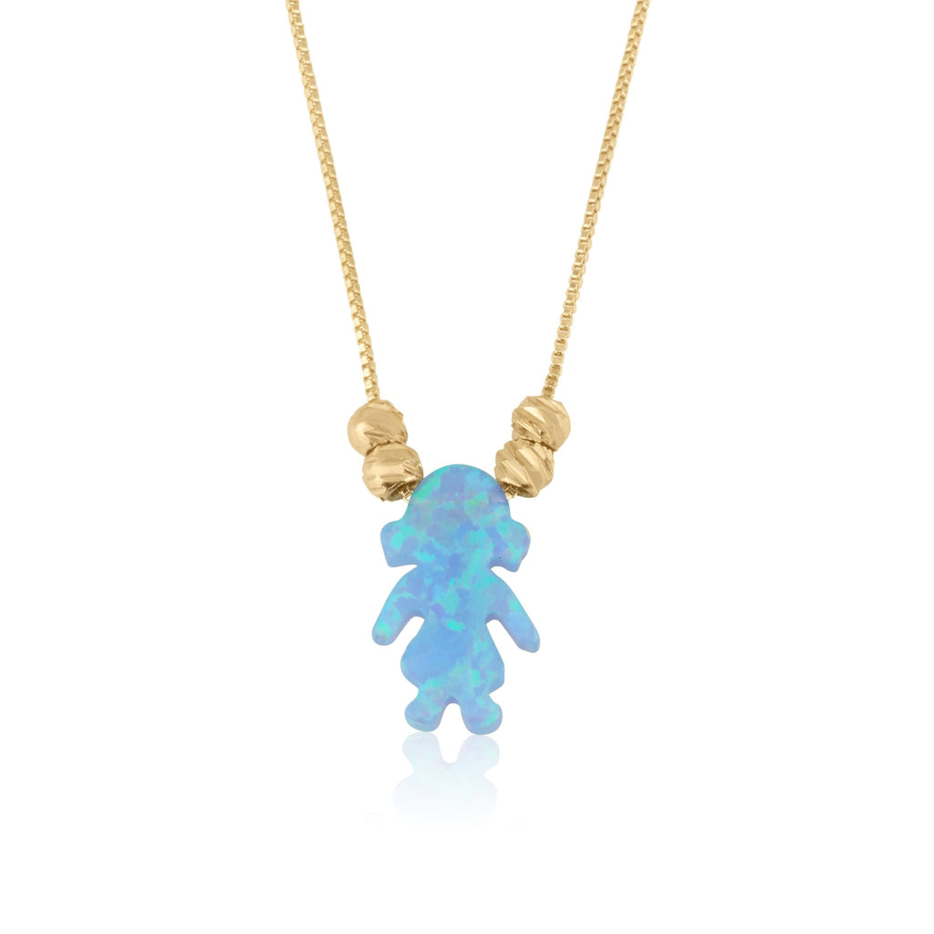 Opal Girl Necklace - Beleco Jewelry