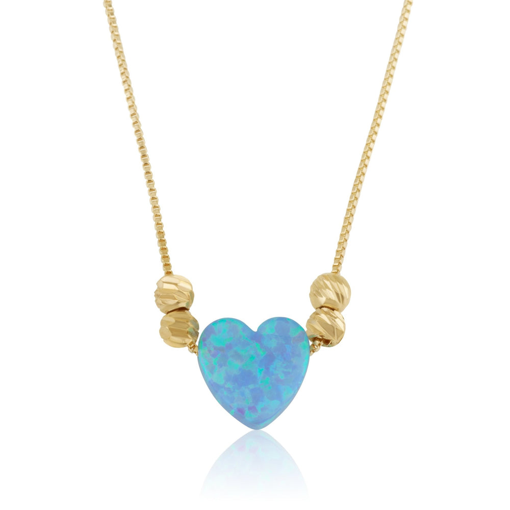 Opal Heart Necklace