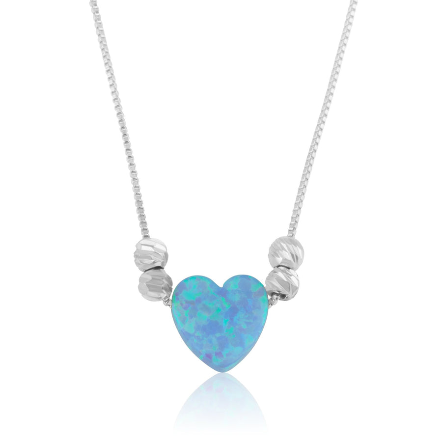 Opal Heart Necklace