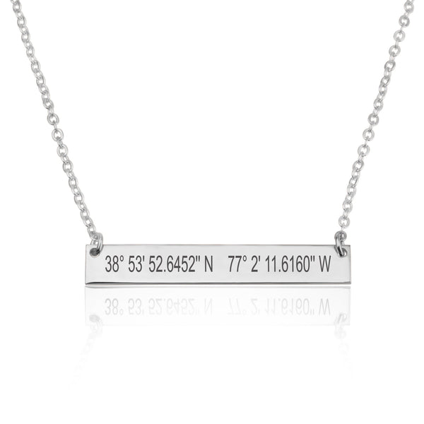 Personalized Coordinates Necklace