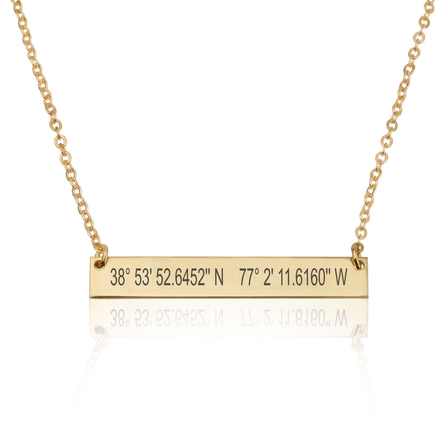 Personalized Coordinates Necklace