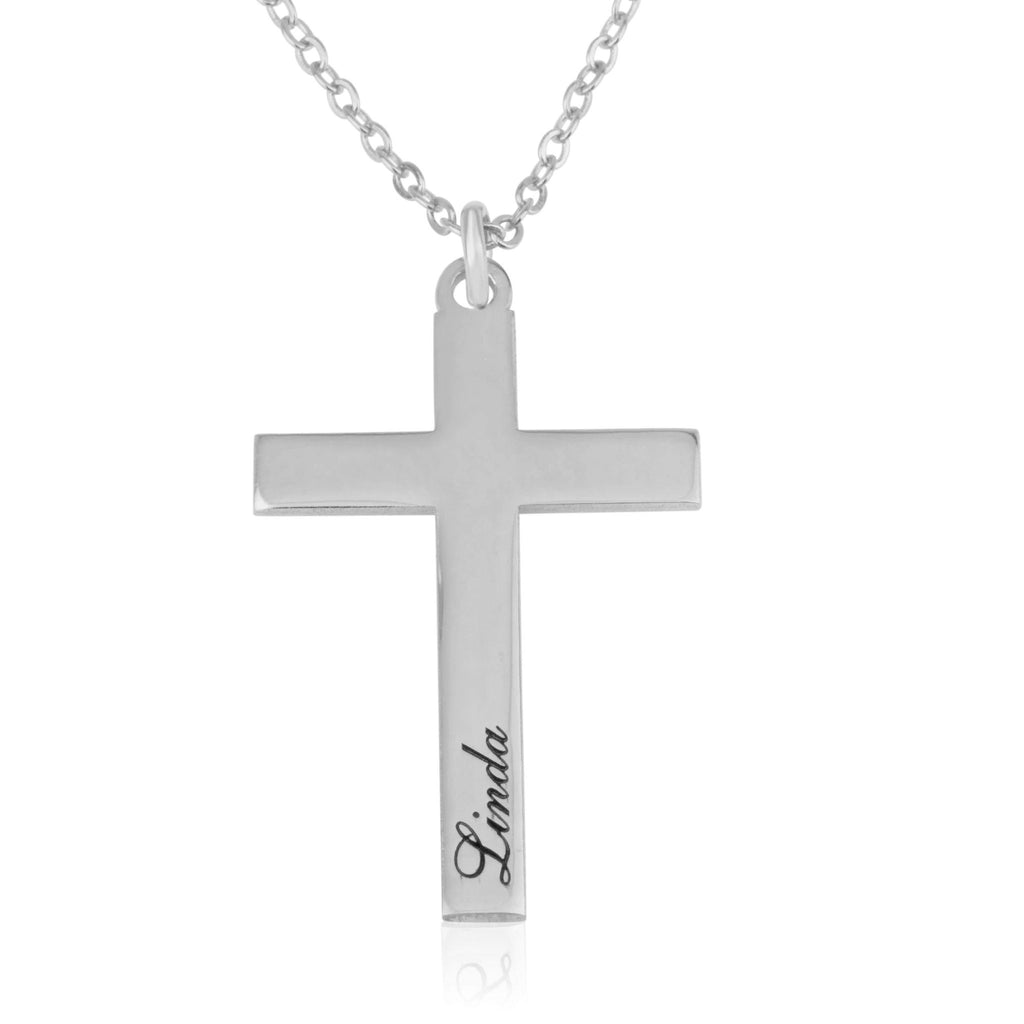 Personalized Cross Necklace - Beleco Jewelry