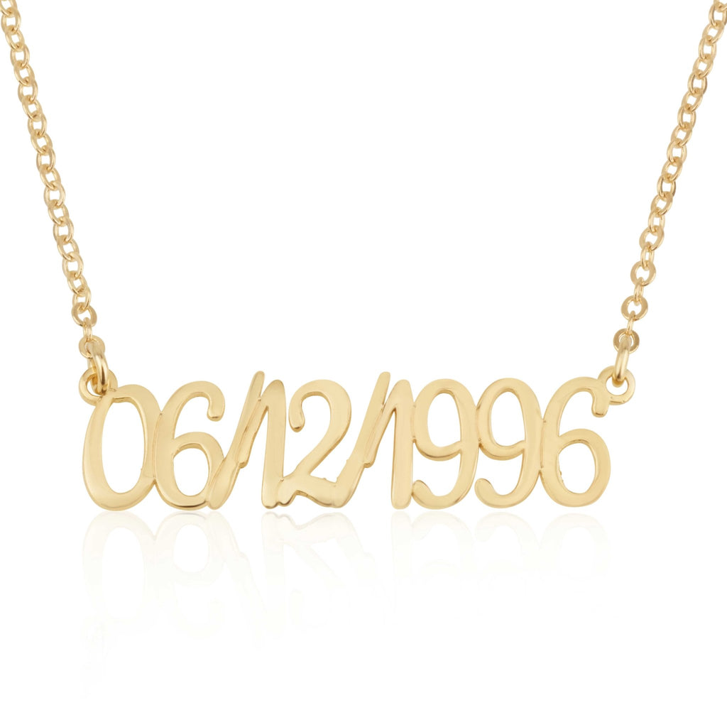 Personalized Date Necklace - Beleco Jewelry