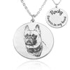 Personalized Dog Photo Engraved Necklace - Beleco Jewelry