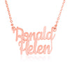Personalized Double Name Necklace - Beleco Jewelry