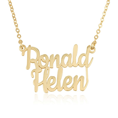 Personalized Double Name Necklace