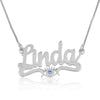 Personalized Evil Eye Necklace With English Name - Beleco Jewelry