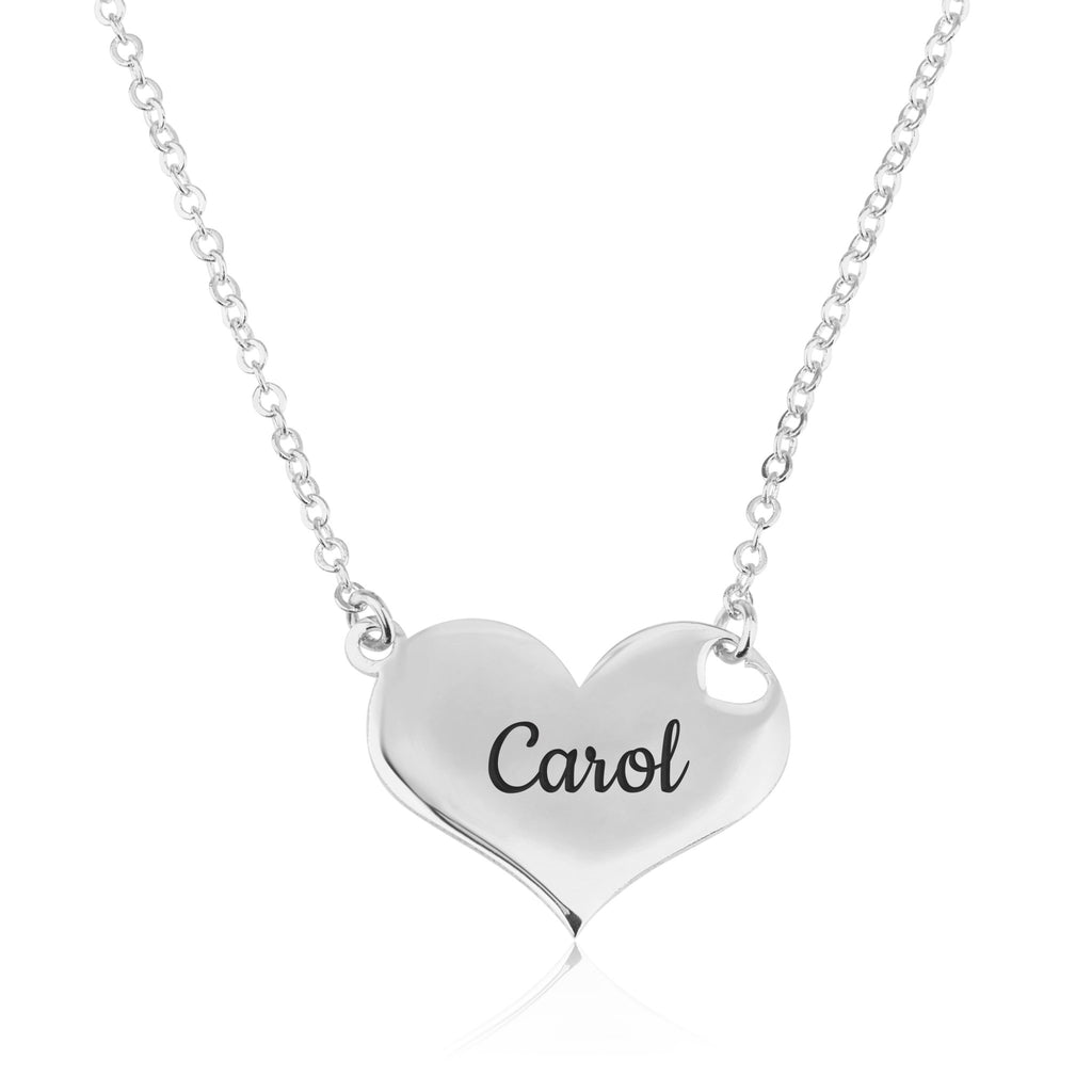 Personalized Heart Necklace - Beleco Jewelry
