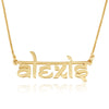 Personalized Hindi Style English Name Necklace - Beleco Jewelry