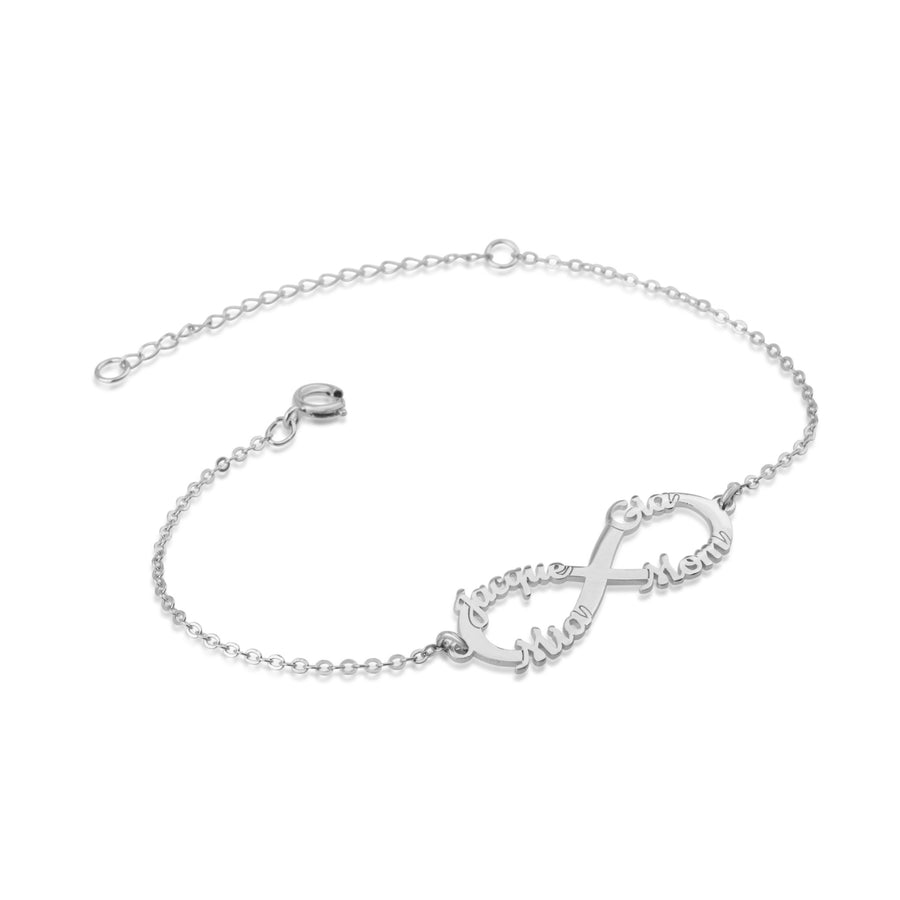 Personalized Infinity Bracelet With Four Names