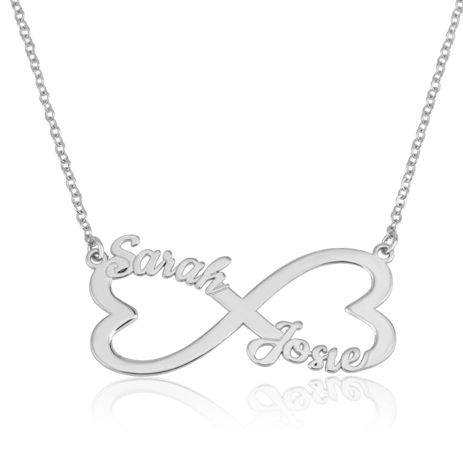 Personalized Infinity Necklace With Two Names