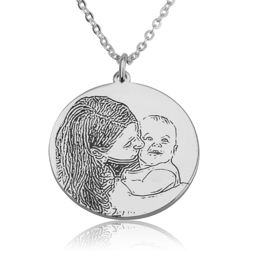 Personalized Photo Engraved Necklace