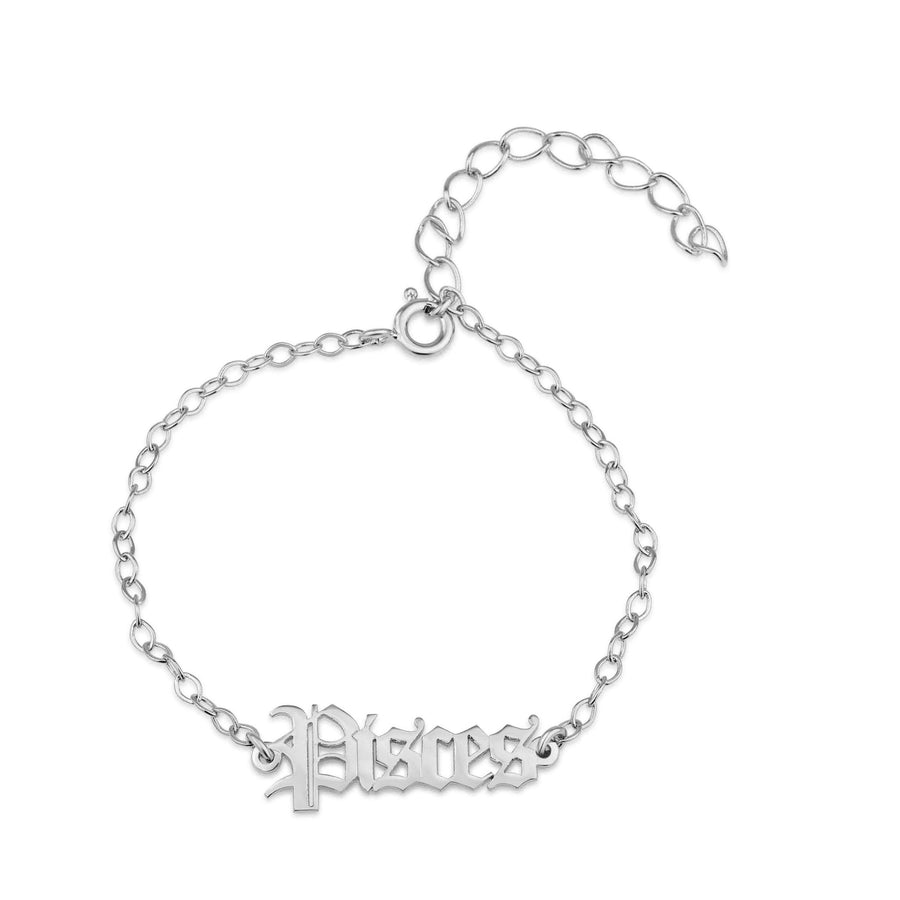 Pisces Script Bracelet