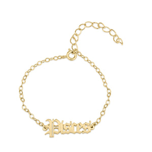 Pisces Script Bracelet - Beleco Jewelry