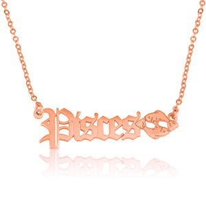 Pisces Symbol Necklace - Beleco Jewelry
