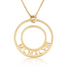 Roman Numeral Birth Year Circle Necklace - Beleco Jewelry