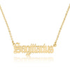 Sagittarius Script Necklace - Beleco Jewelry