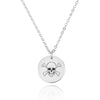 Skull Engraving Disc Necklace - Beleco Jewelry