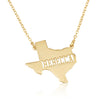 Texas Map Necklace With Name - Beleco Jewelry