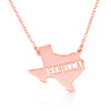 Texas Map Necklace With Name - Beleco Jewelry