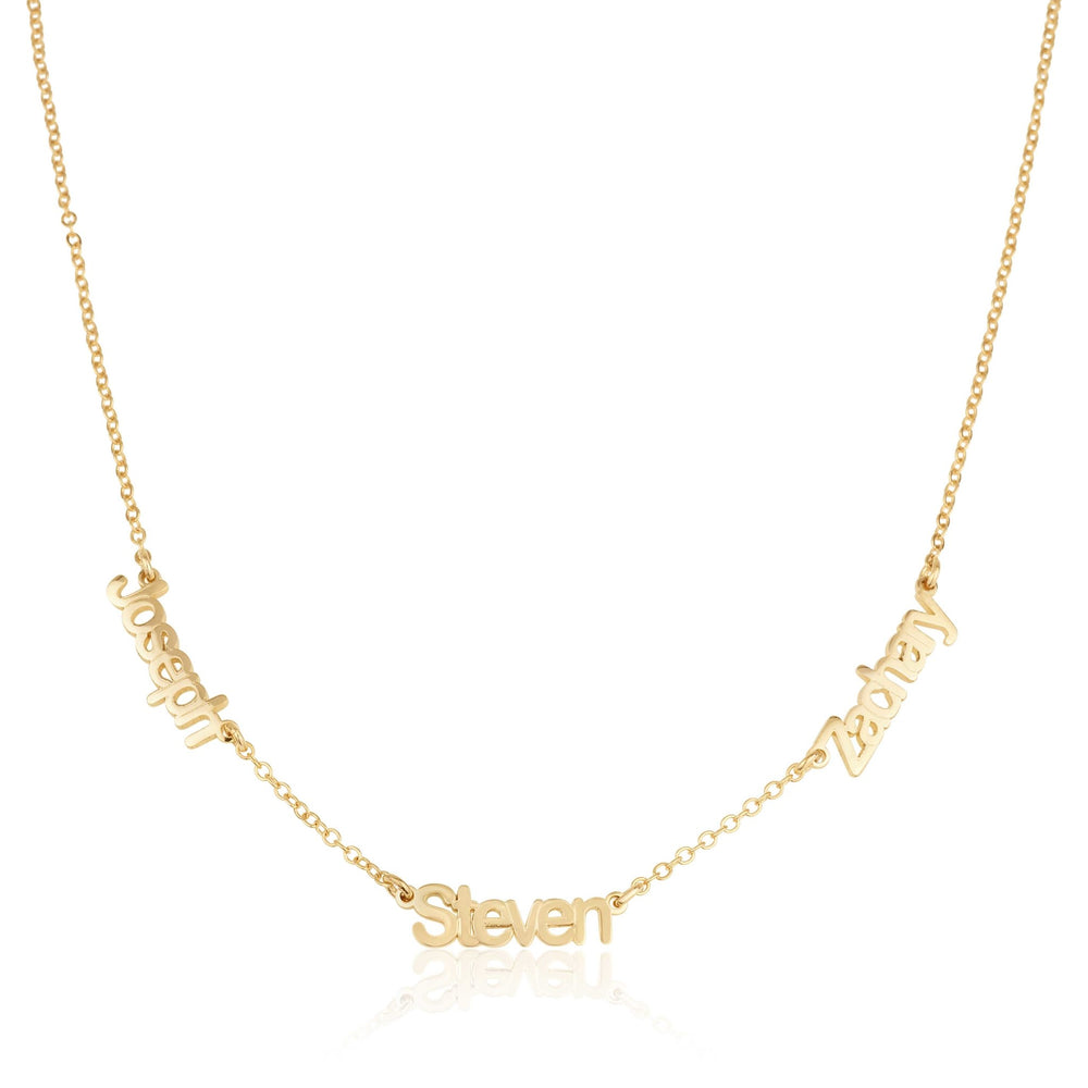 Three Name Necklace