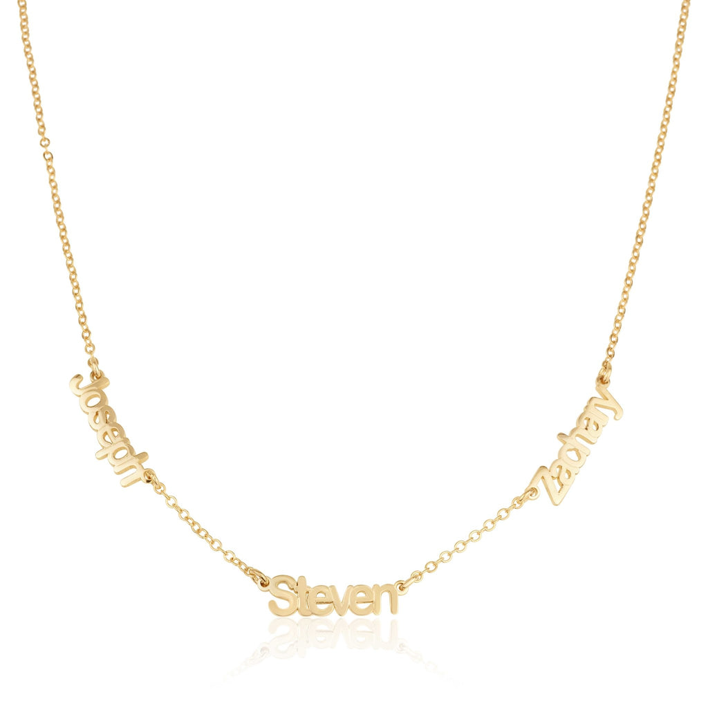 Three Name Necklace - Beleco Jewelry