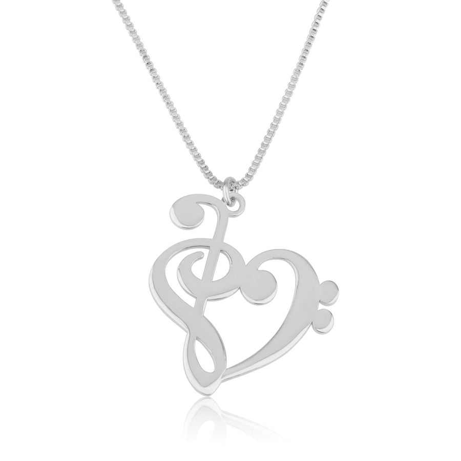 Treble Clef Bass Clef Necklace
