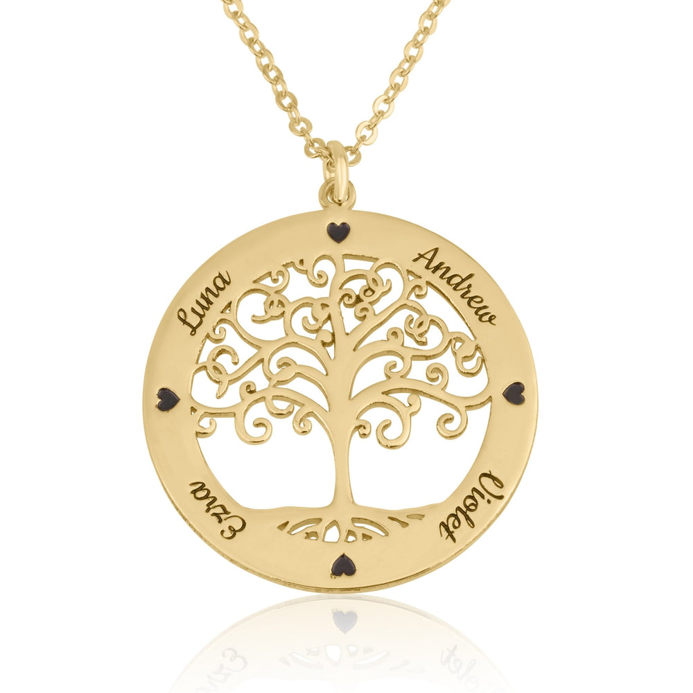 Tree Of life Necklace With Engraved Names
